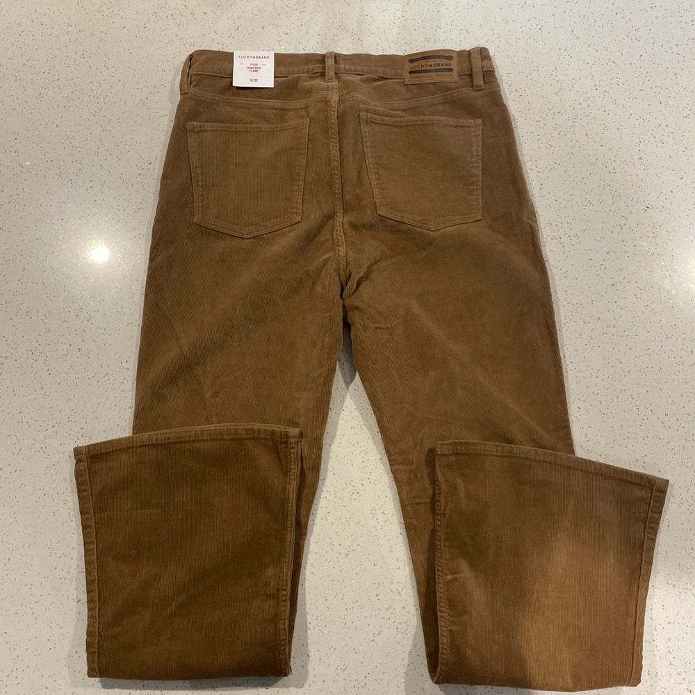 Lucky Brand STEVIE HIGH RISE FLARE Stretch Corduroy Pants Women's 14/32 NWT - Picture 4 of 6